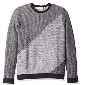 Calvin Klein Men’s Lambswool Block Sweater Size M